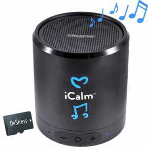 bluetooth speaker with music to de-stress on micro SD sound card