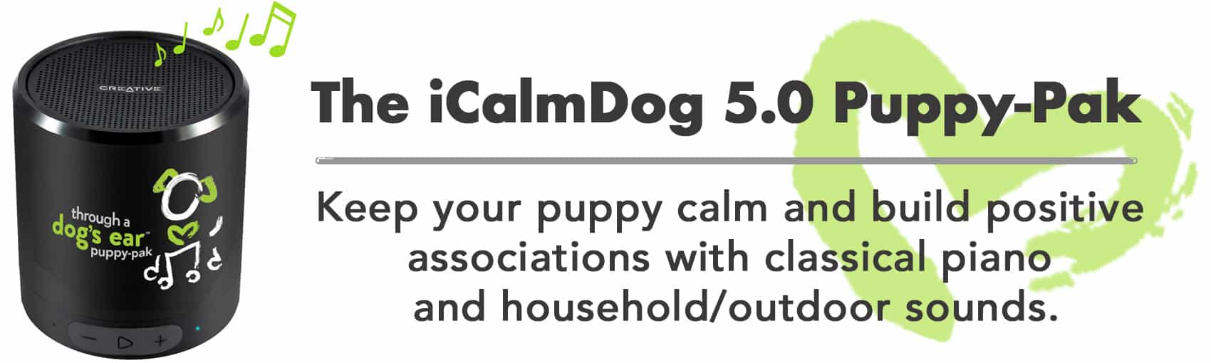 puppy calming music package with bluetooth speaker