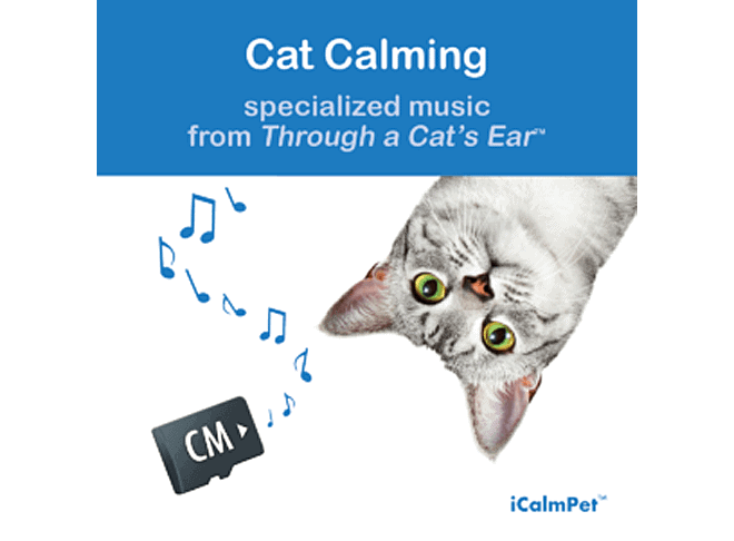 cat calming through a cats ear music